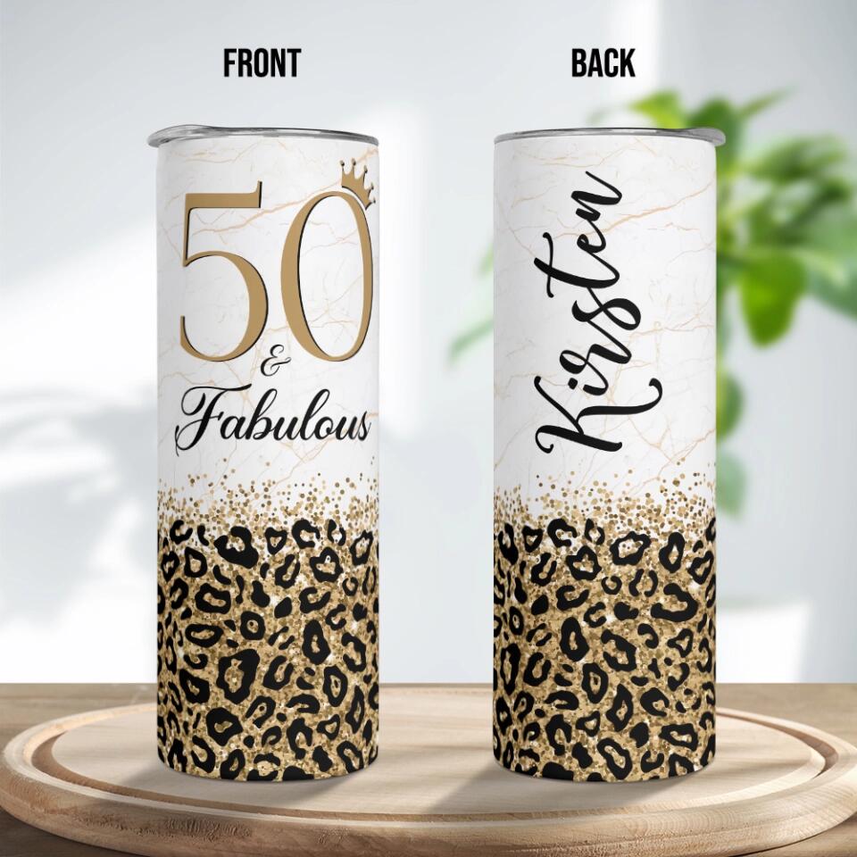 Birthday Gifts for Women Fabulous Personalized Skinny Tumbler