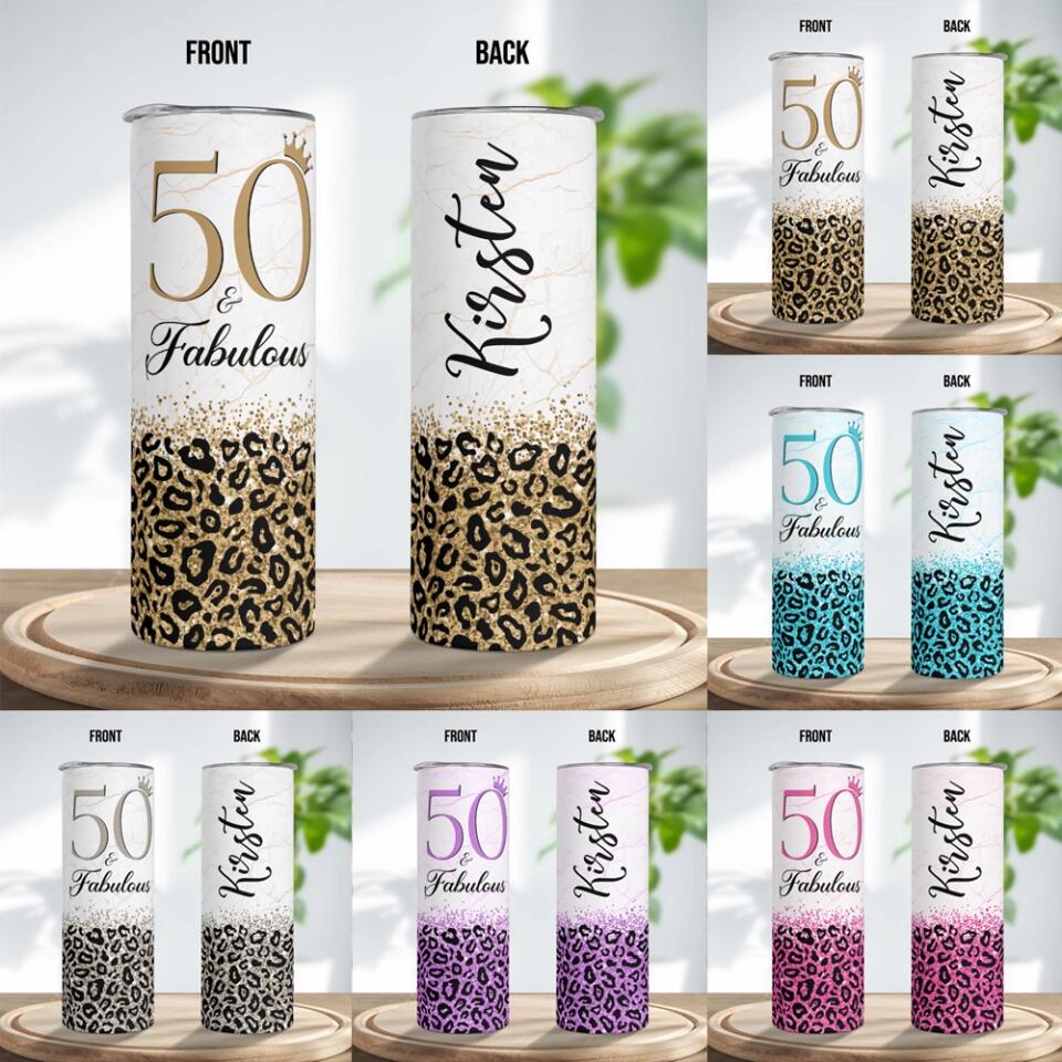 Birthday Gifts for Women Fabulous Personalized Skinny Tumbler
