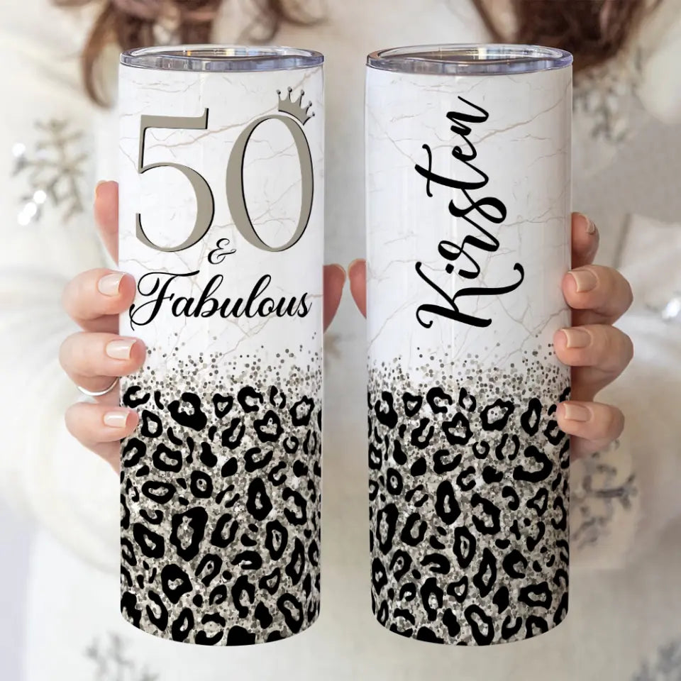 Birthday Gifts for Women Fabulous Personalized Skinny Tumbler