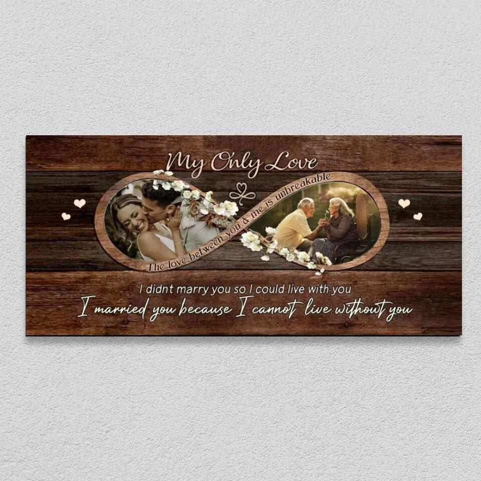 My Only Love The Love Between You And Me Is Unbreakable - Personalized Key Holder - 1 Year Anniversary Gift For Wife