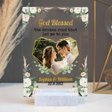 God Blessed The Broken Heart That Led Me To You - Custom Photo Acrylic Plaque - Best Gift For Him Her On Anniversaries Birthdays - 301IHPLNAP019