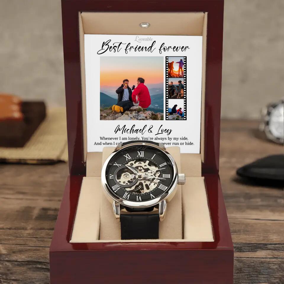 Best Friend Forever, You're Always By My Side - Personalized Watch - Gift for Guy Friends