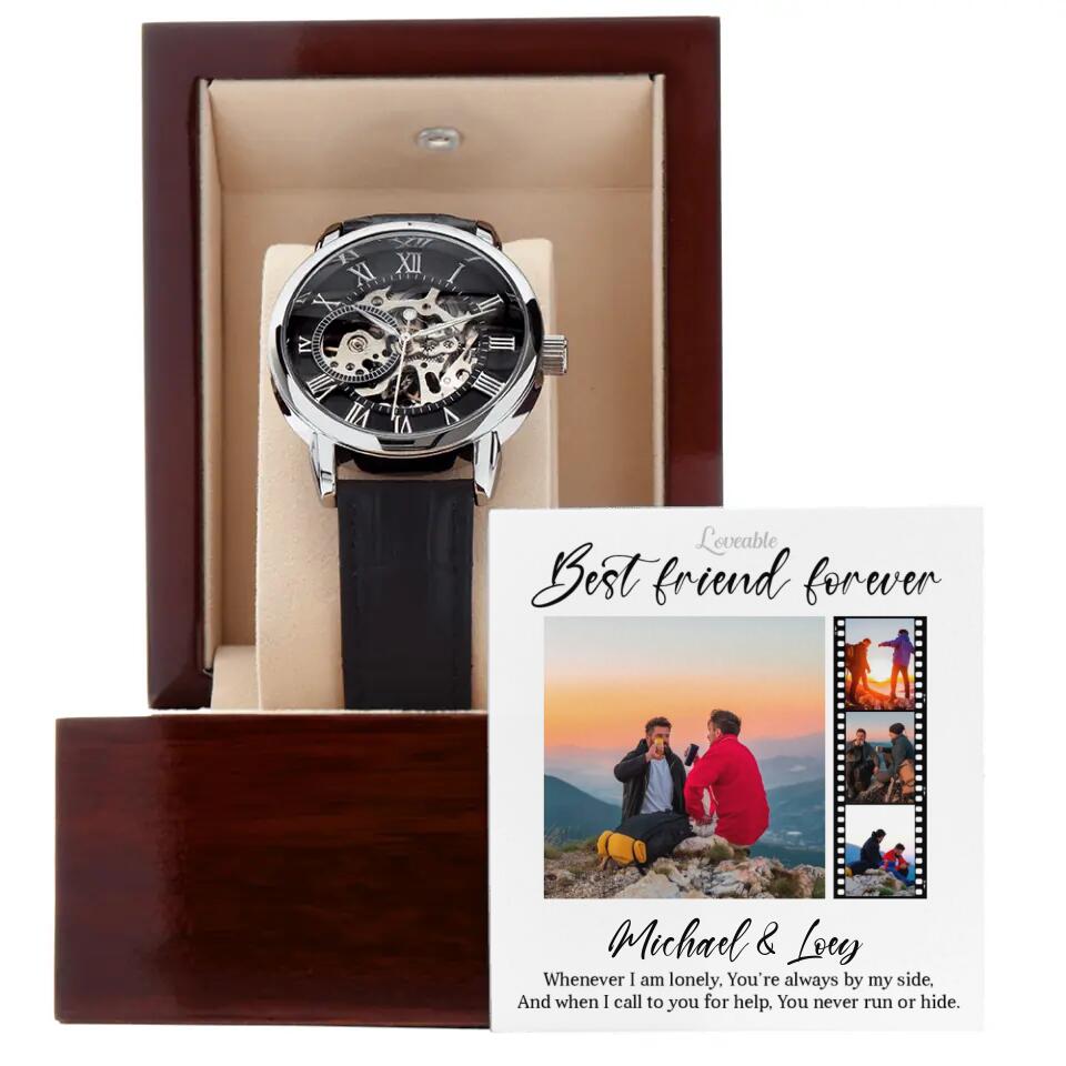 Best Friend Forever, You're Always By My Side - Personalized Watch - Gift for Guy Friends