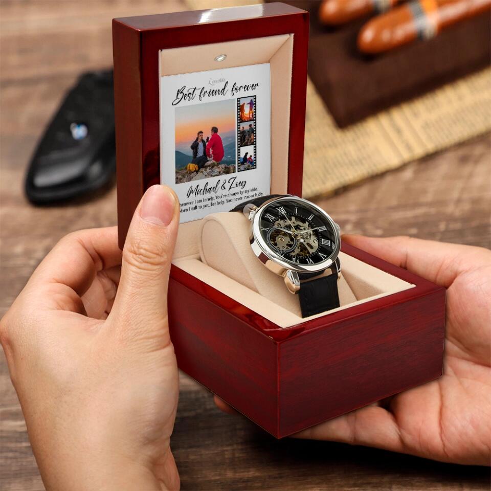 Best Friend Forever, You're Always By My Side - Personalized Watch - Gift for Guy Friends