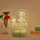 Aged To Perfection Behind You All Your Memories - Personalized 3D Led Light - Best Birthday's Gift For Family Member For Him/Her On Birthday Anniversary - 301ICNVSLL093