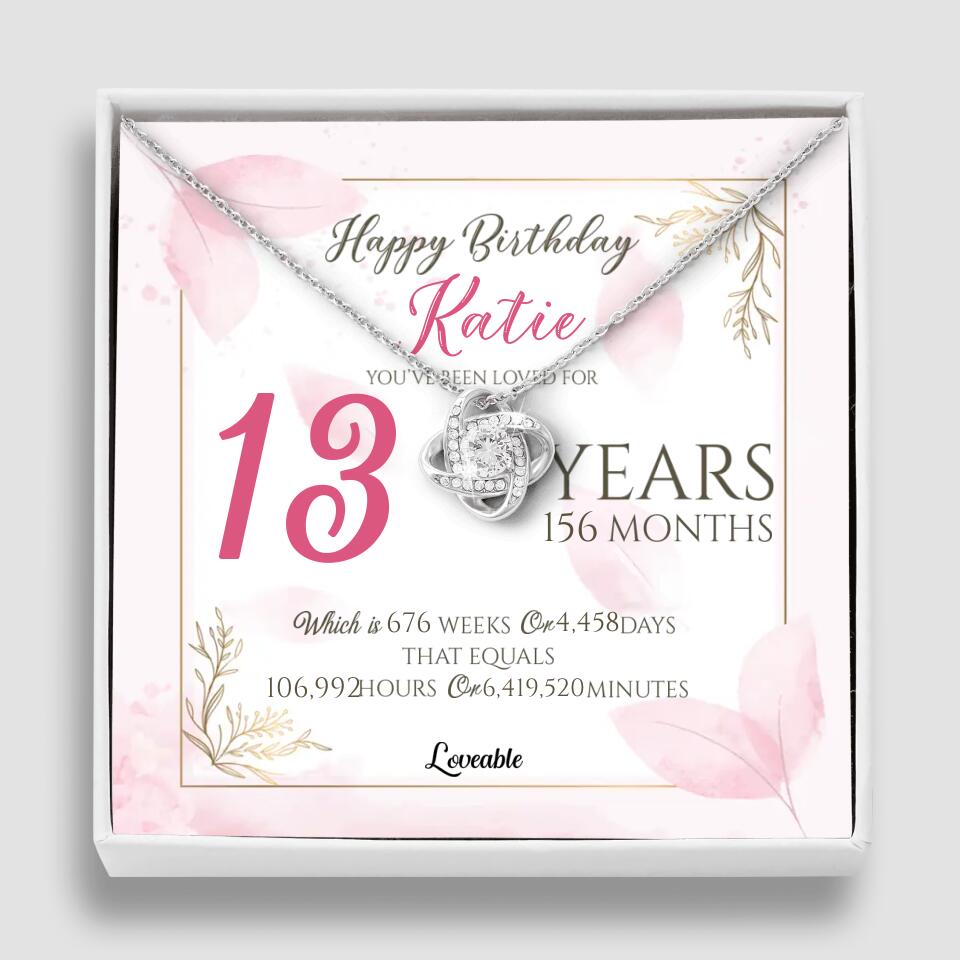 You've Been Loved For Years Personalized Necklaces Birthday Gift For Daughter