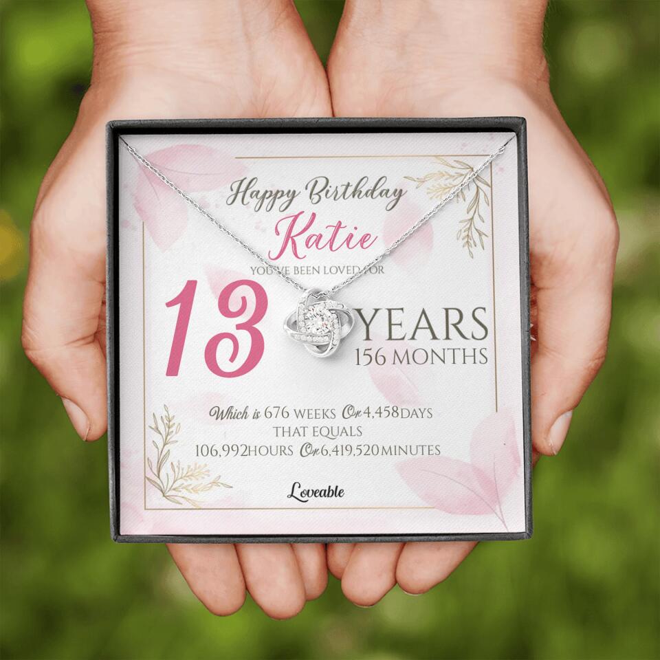 You've Been Loved For Years Personalized Necklaces Birthday Gift For Daughter