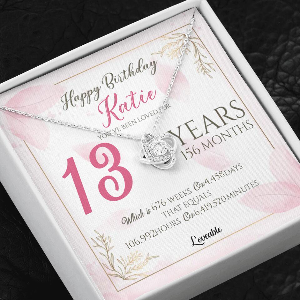 You've Been Loved For Years Personalized Necklaces Birthday Gift For Daughter