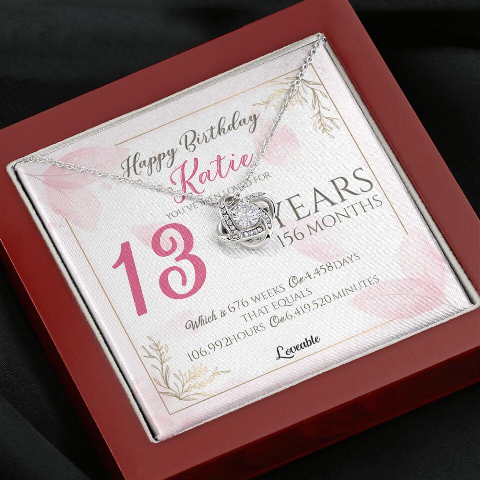 You've Been Loved For Years Personalized Necklaces Birthday Gift For Daughter