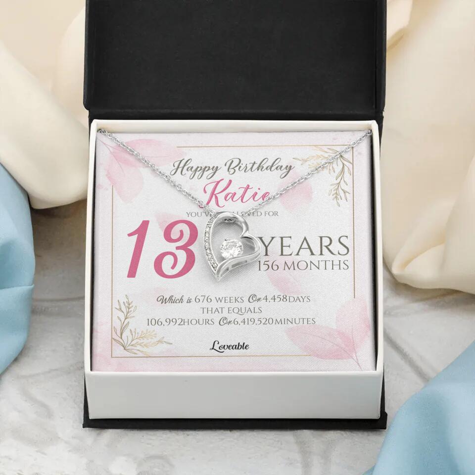 You've Been Loved For Years Personalized Necklaces Birthday Gift For Daughter