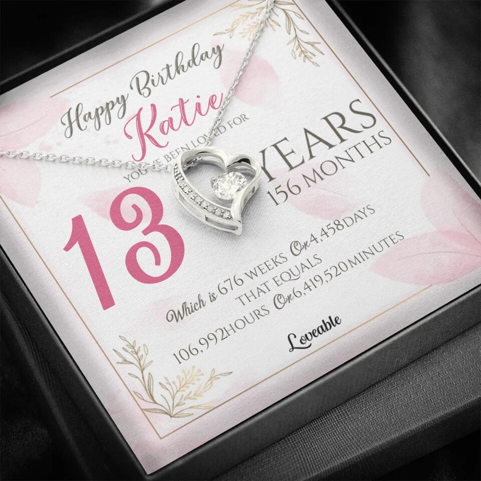 You've Been Loved For Years Personalized Necklaces Birthday Gift For Daughter