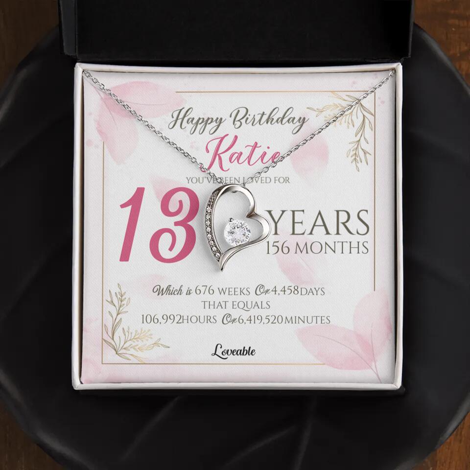 You've Been Loved For Years Personalized Necklaces Birthday Gift For Daughter