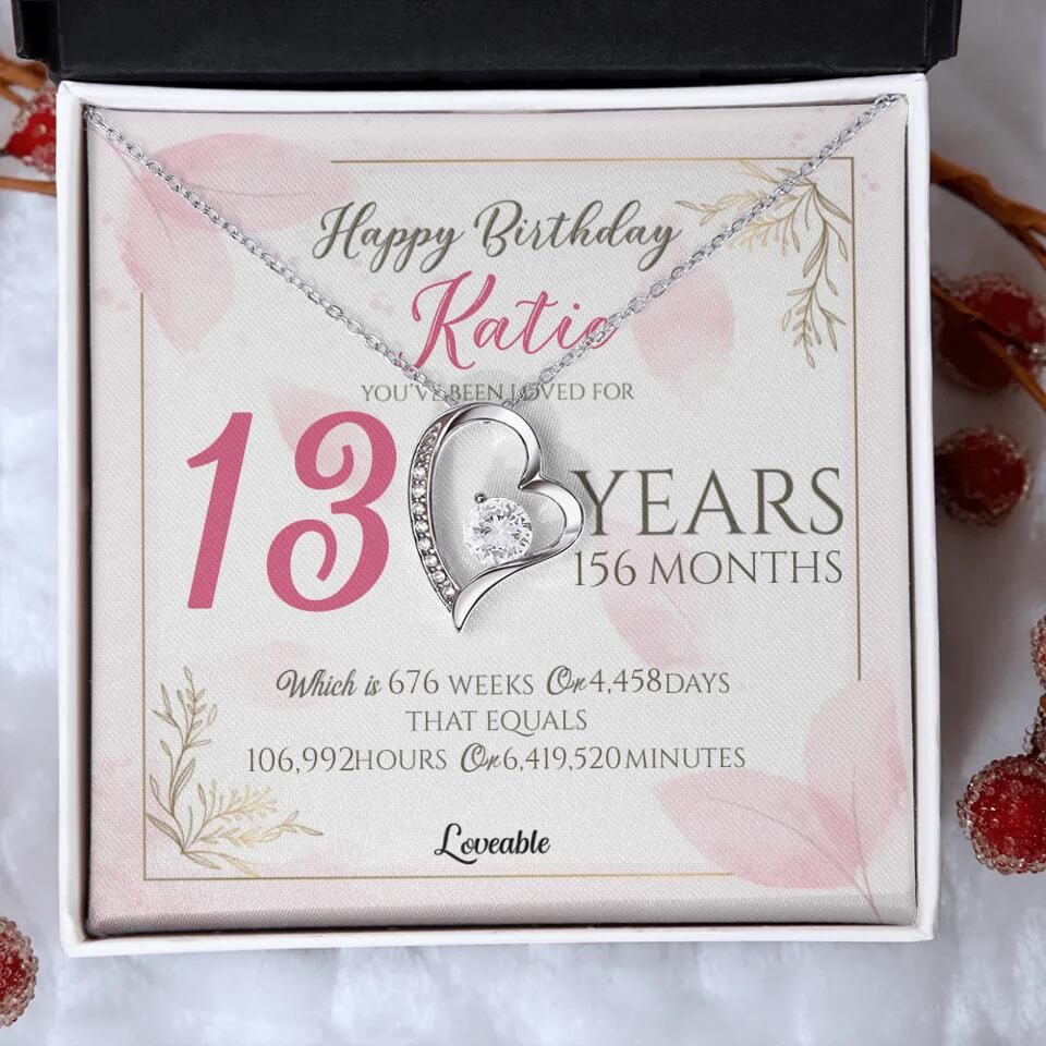 You've Been Loved For Years Personalized Necklaces Birthday Gift For Daughter