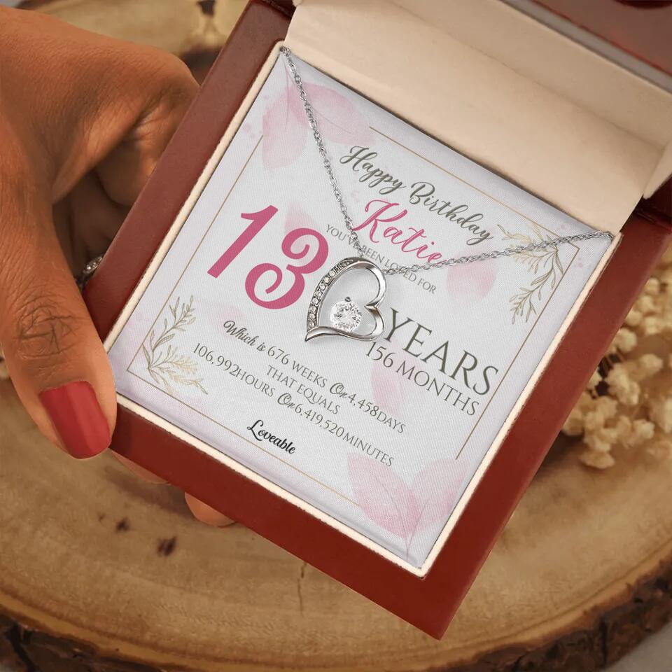 You've Been Loved For Years Personalized Necklaces Birthday Gift For Daughter