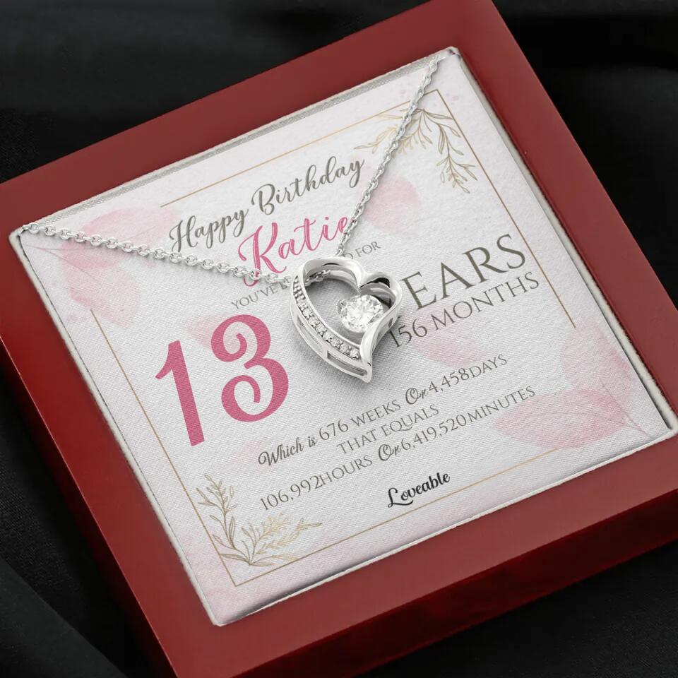 You've Been Loved For Years Personalized Necklaces Birthday Gift For Daughter