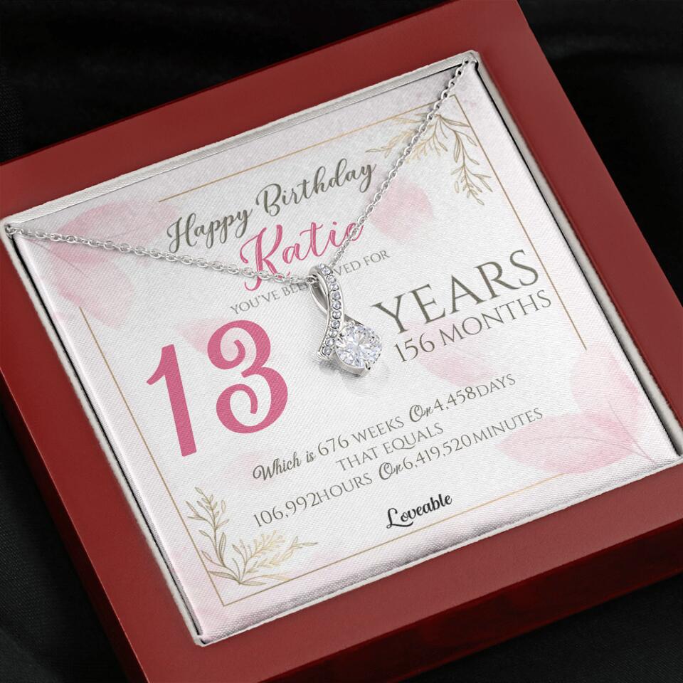 You've Been Loved For Years Personalized Necklaces Birthday Gift For Daughter