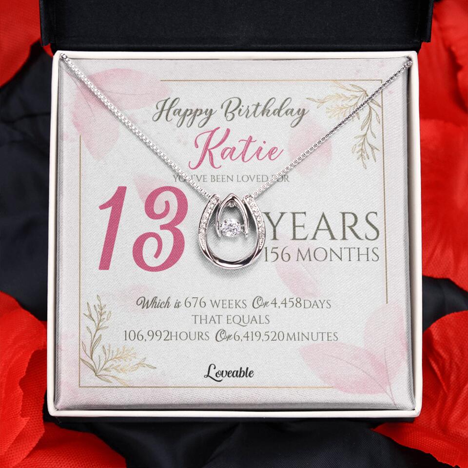 You've Been Loved For Years Personalized Necklaces Birthday Gift For Daughter