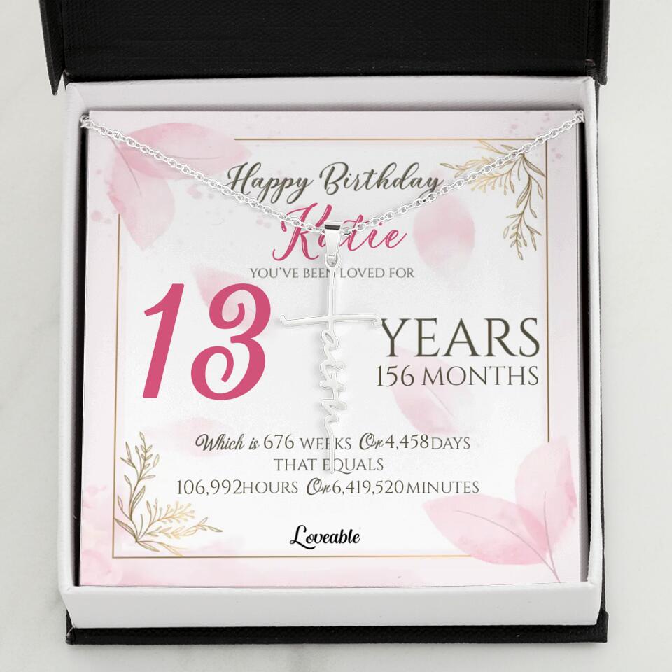 You've Been Loved For Years Personalized Necklaces Birthday Gift For Daughter