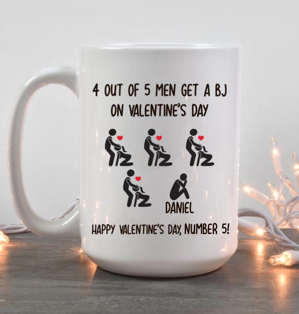 Personalized Valentine Gifts - Sexy Dirty Naughty Joke - Personalized White Mug - Funny Valentine Gift for Her Him
