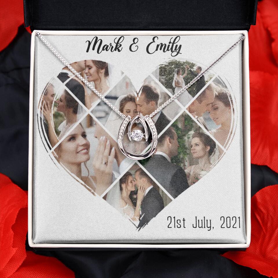 Custom Photo Heart Shape Personalized Necklace Jewelry