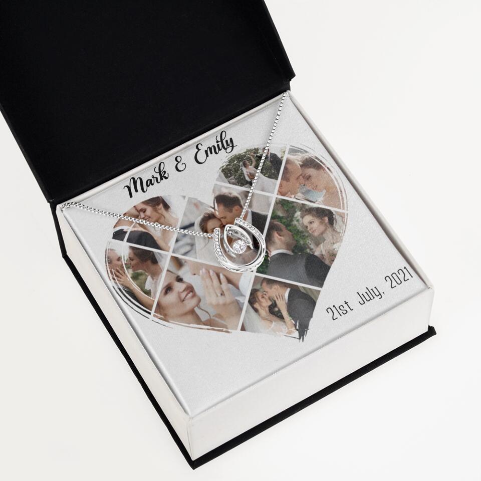 Custom Photo Heart Shape Personalized Necklace Jewelry
