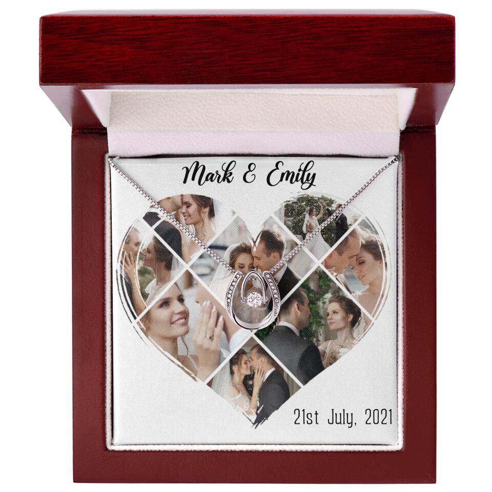Custom Photo Heart Shape Personalized Necklace Jewelry