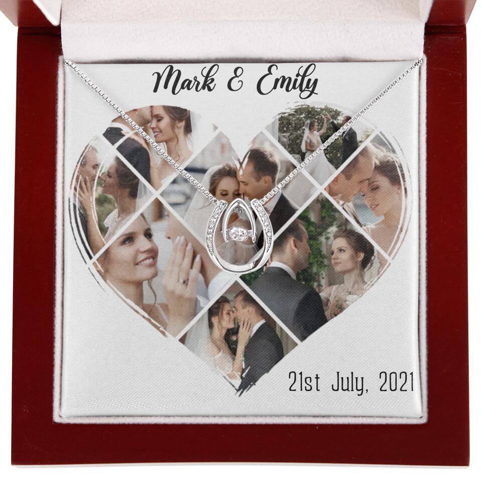 Custom Photo Heart Shape Personalized Necklace Jewelry