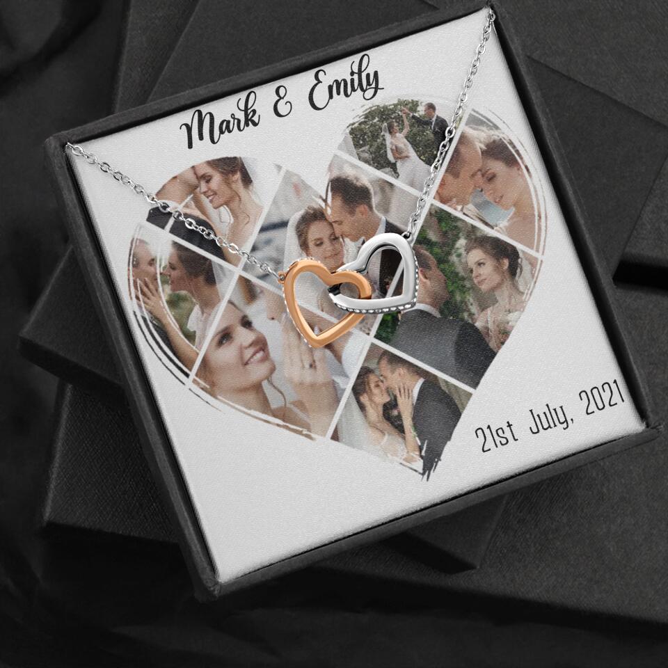 Custom Photo Heart Shape Personalized Necklace Jewelry