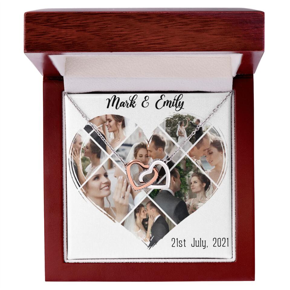 Custom Photo Heart Shape Personalized Necklace Jewelry