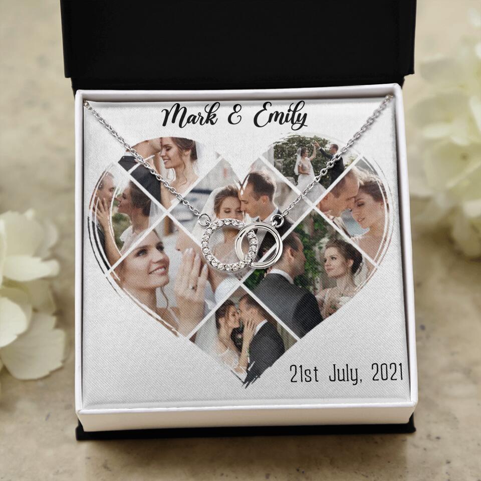Custom Photo Heart Shape Personalized Necklace Jewelry