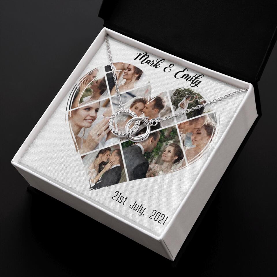 Custom Photo Heart Shape Personalized Necklace Jewelry