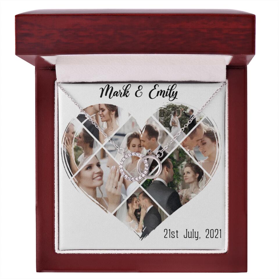 Custom Photo Heart Shape Personalized Necklace Jewelry