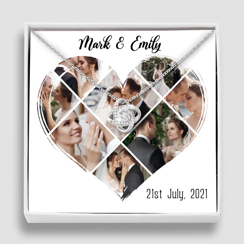 Custom Photo Heart Shape Personalized Necklace Jewelry