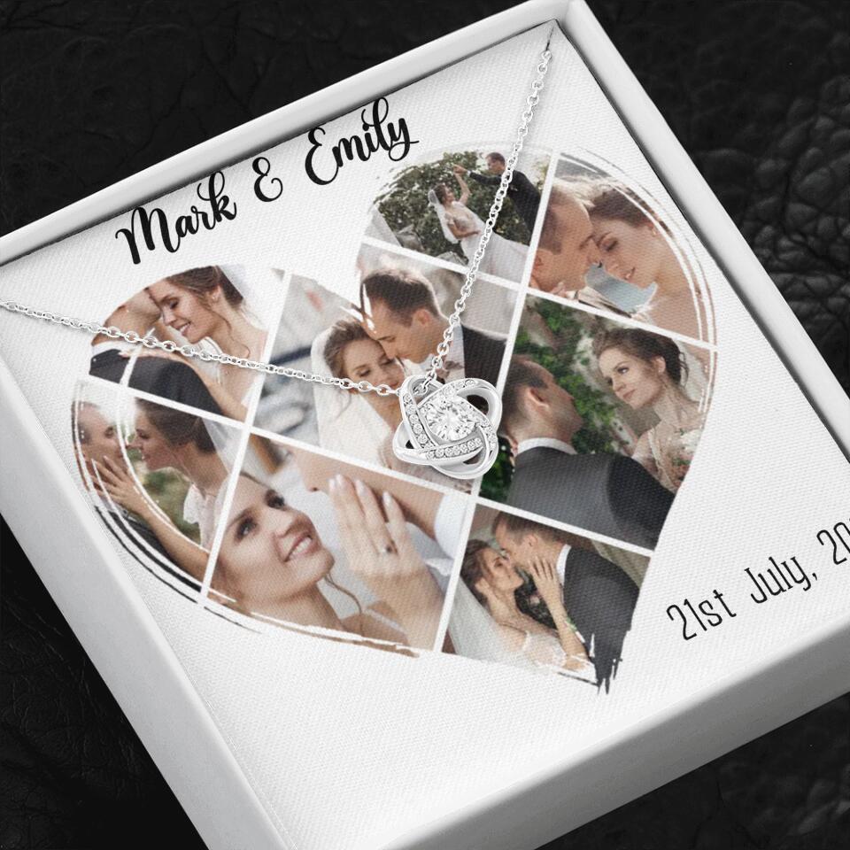 Custom Photo Heart Shape Personalized Necklace Jewelry