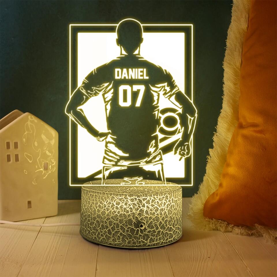 Football Player - Baseball Player - Personalized 3D Led Light