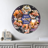 Best Mom And Dad Ever - Personalized Upload Photo Wall Clock - Best Gift For Dad And Mom For Him/Her Anniversary Gift - Best Home Decor - 211IHPVSWC365