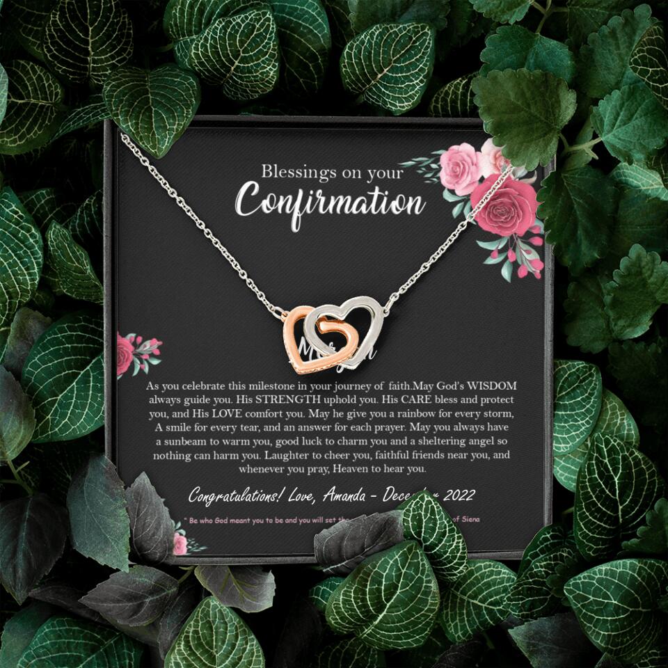 Blessings On Your Confirmation - Personalized Necklace - Gift For Daughter On Anniversaries