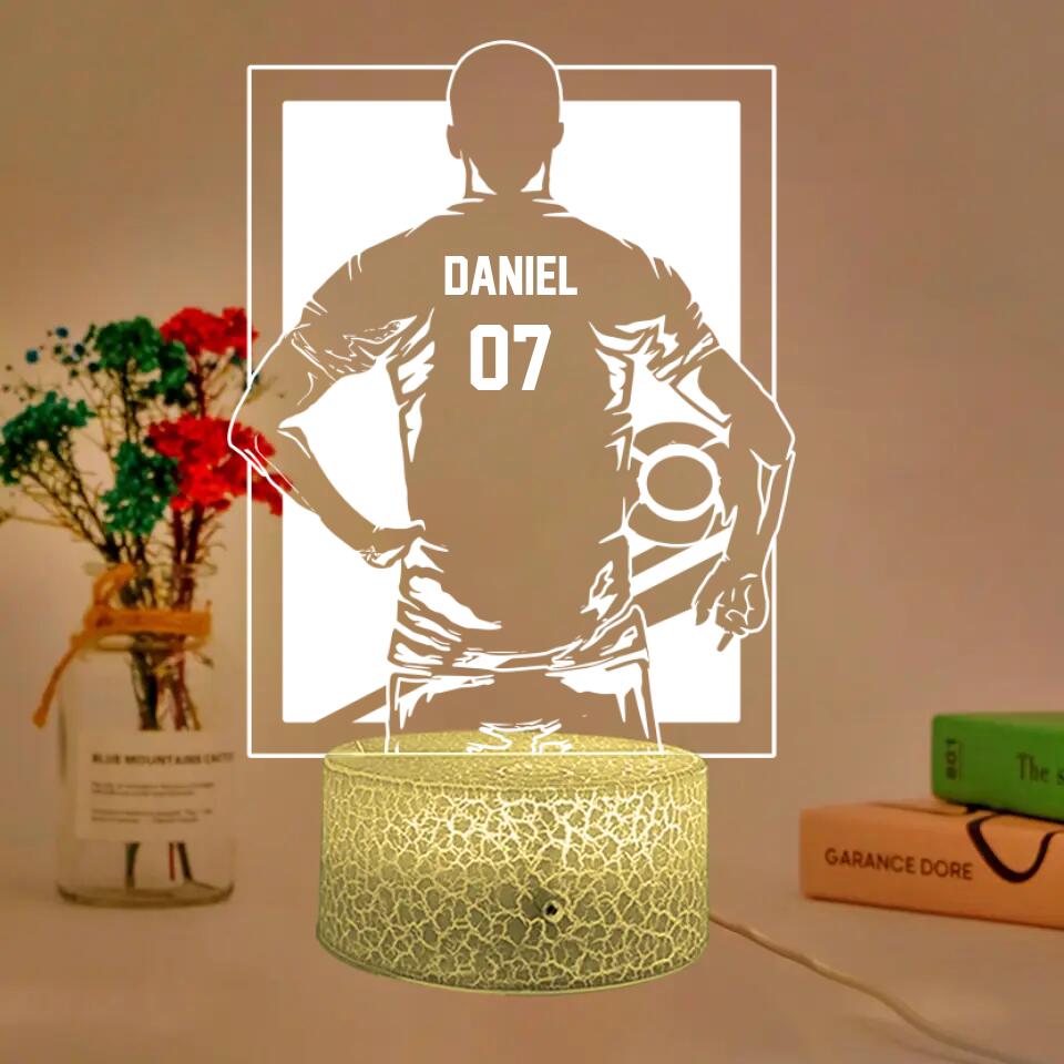 Football Player - Baseball Player - Personalized 3D Led Light