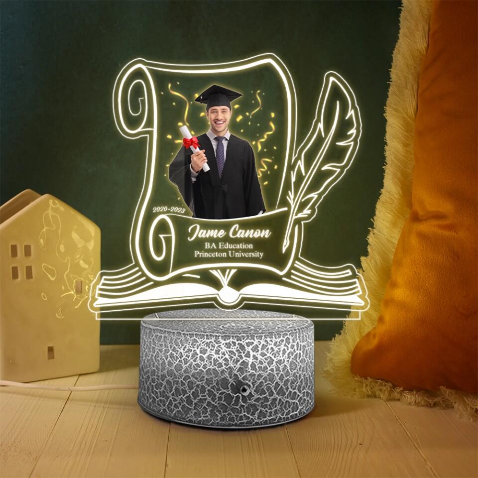 Graduation Celebration Personalized 3D LED Light