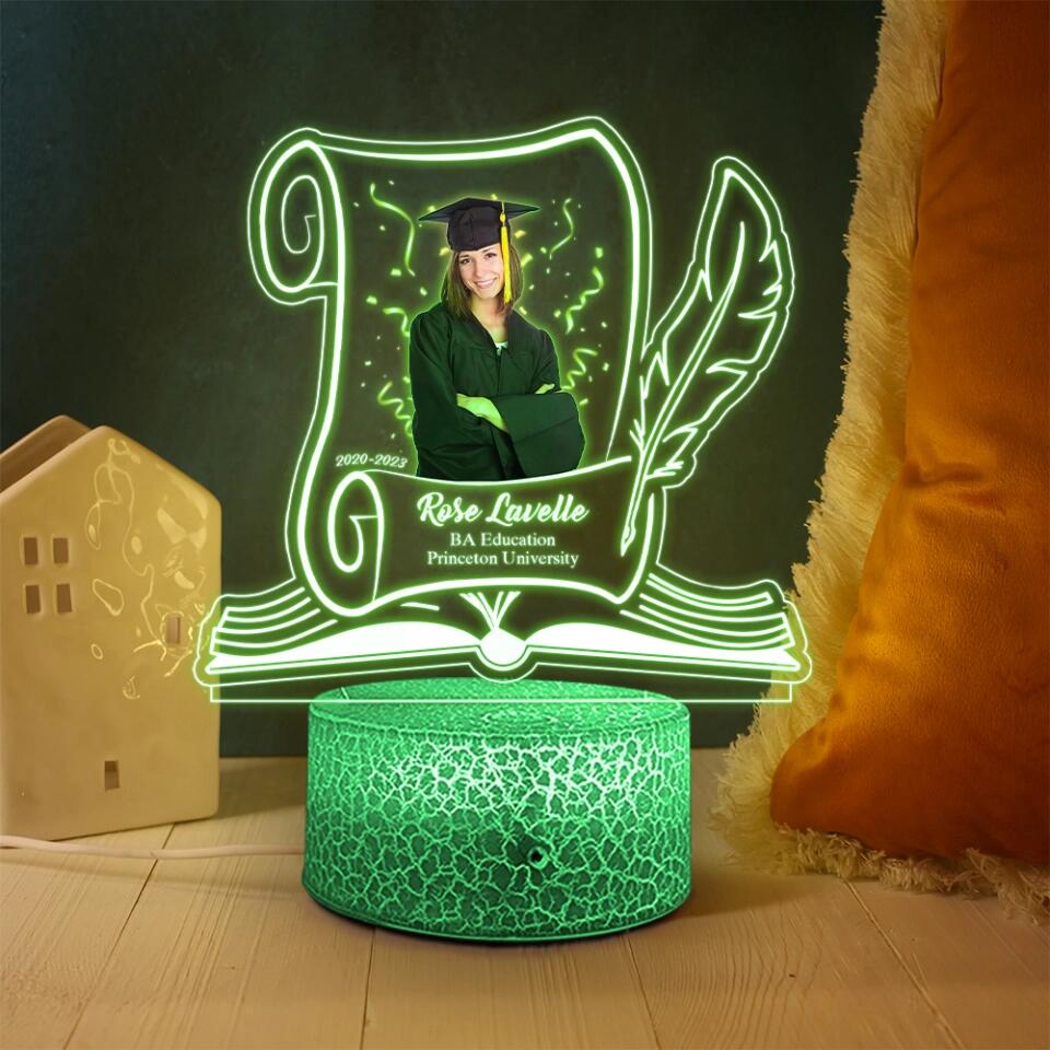 Graduation Celebration Personalized 3D LED Light