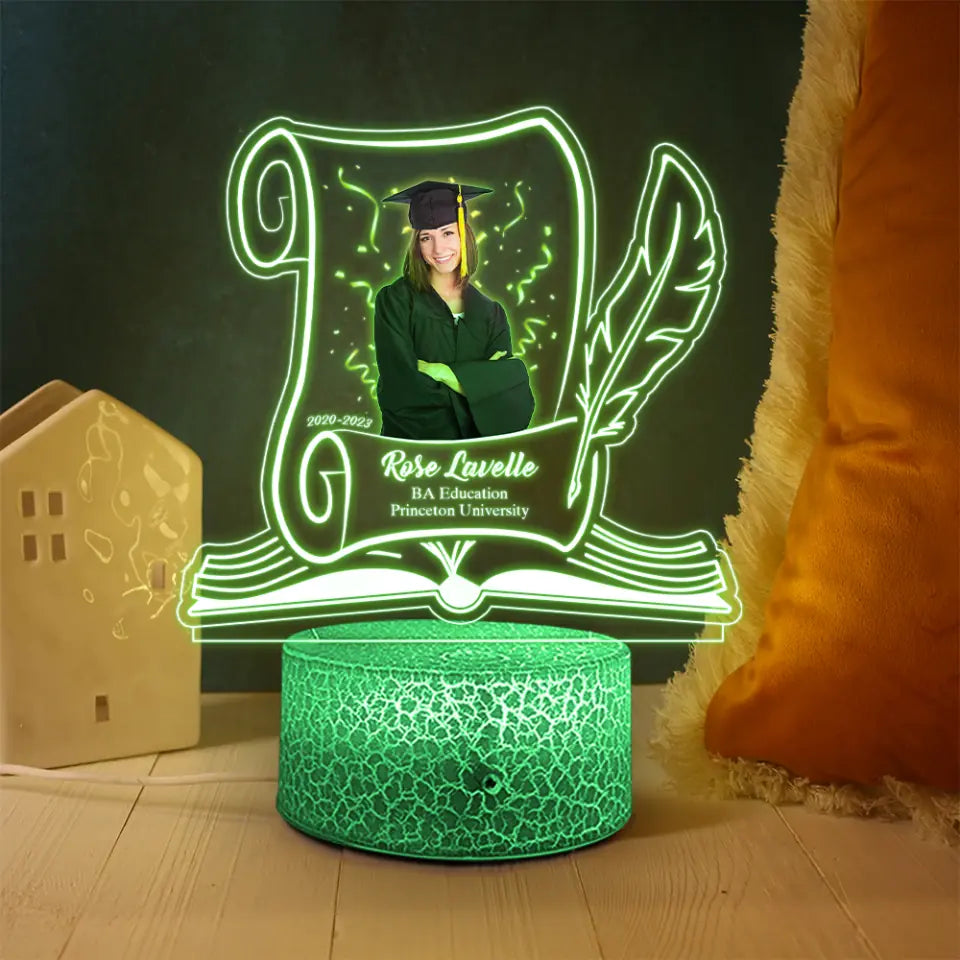 Graduation Celebration Personalized 3D LED Light