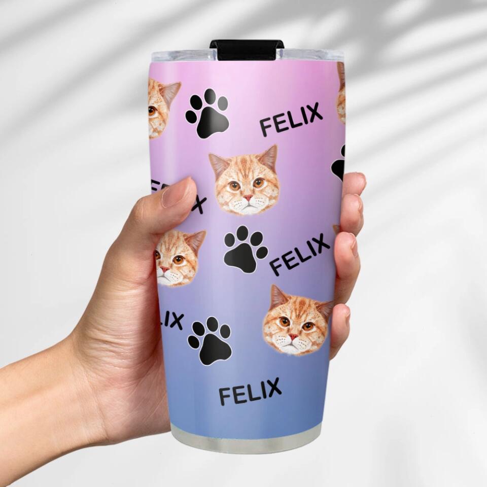 Personalized Pet Names & Photos -  Personalized Tumbler - Birthday Gift for Mom, Dad - Mother's Day/Father's Day Gift
