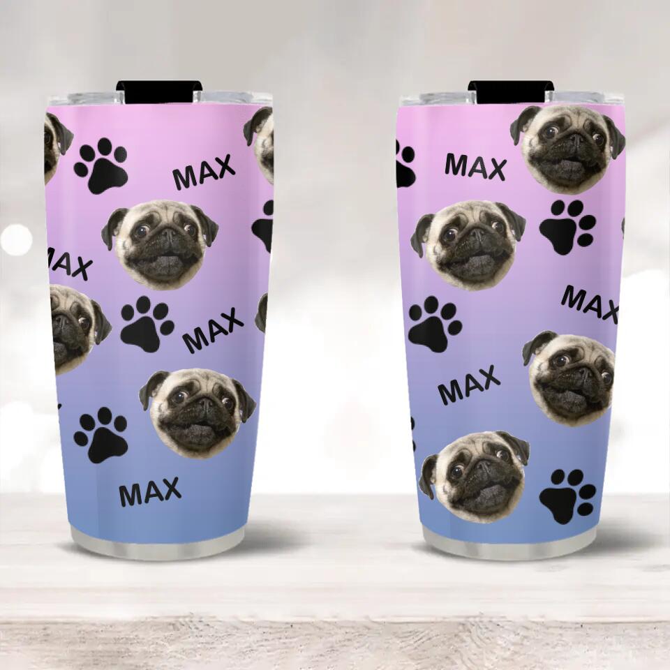 Personalized Pet Names & Photos -  Personalized Tumbler - Birthday Gift for Mom, Dad - Mother's Day/Father's Day Gift