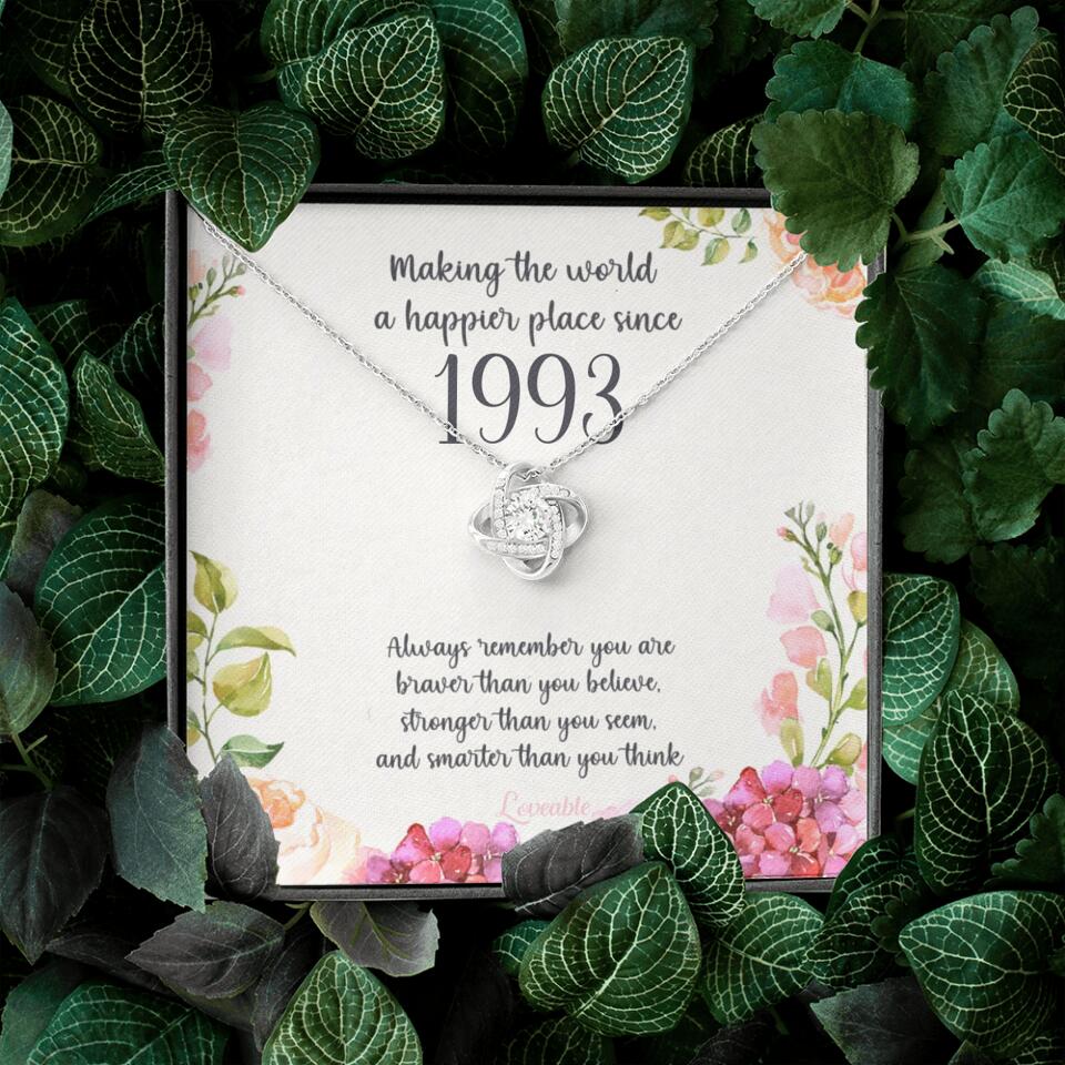 Making The World A Happier Place - Personalized Necklace Jewelry - Best Gift For Her For Wife For Daughter On Anniversaries - Meaningful Birthday&#39;s Gift - 302IHPBNJE185