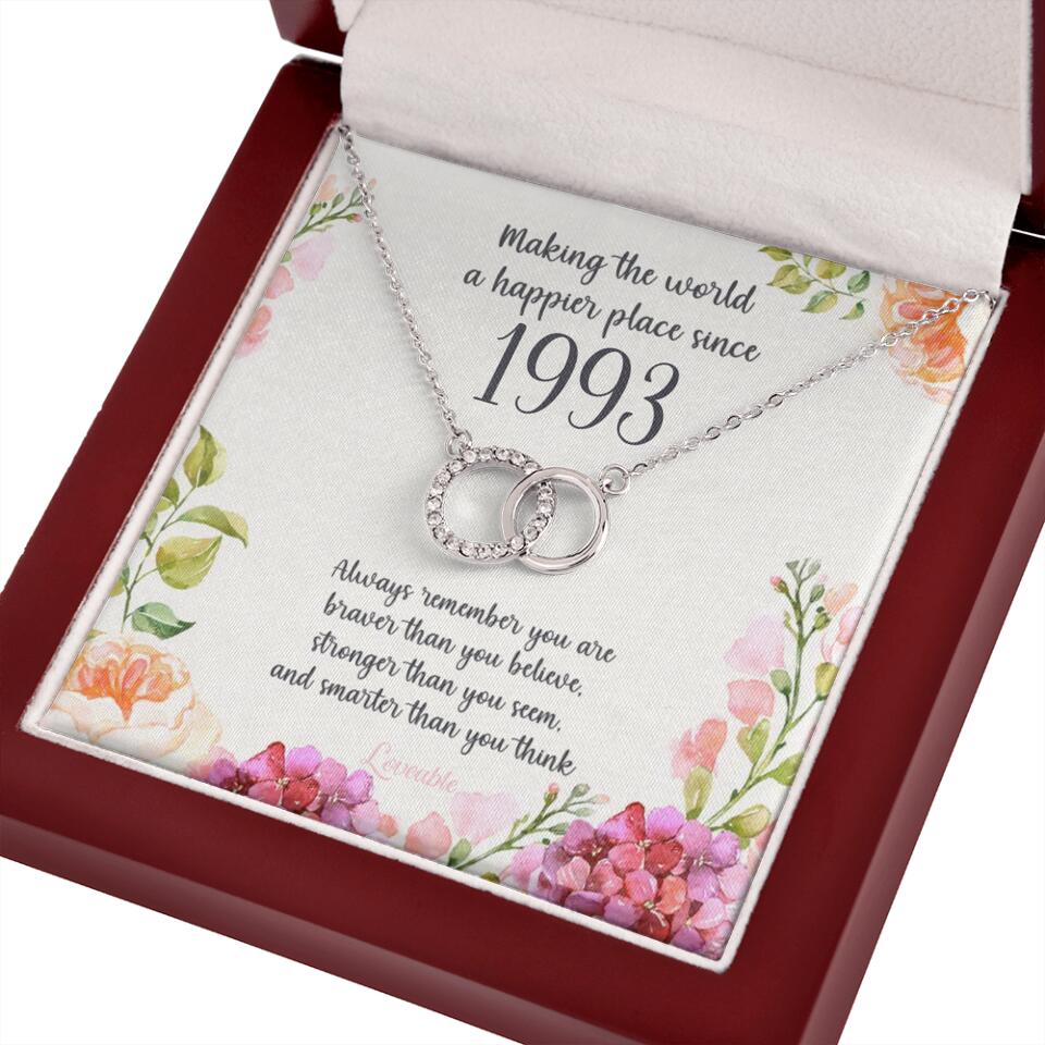 Making The World A Happier Place Personalized Necklace