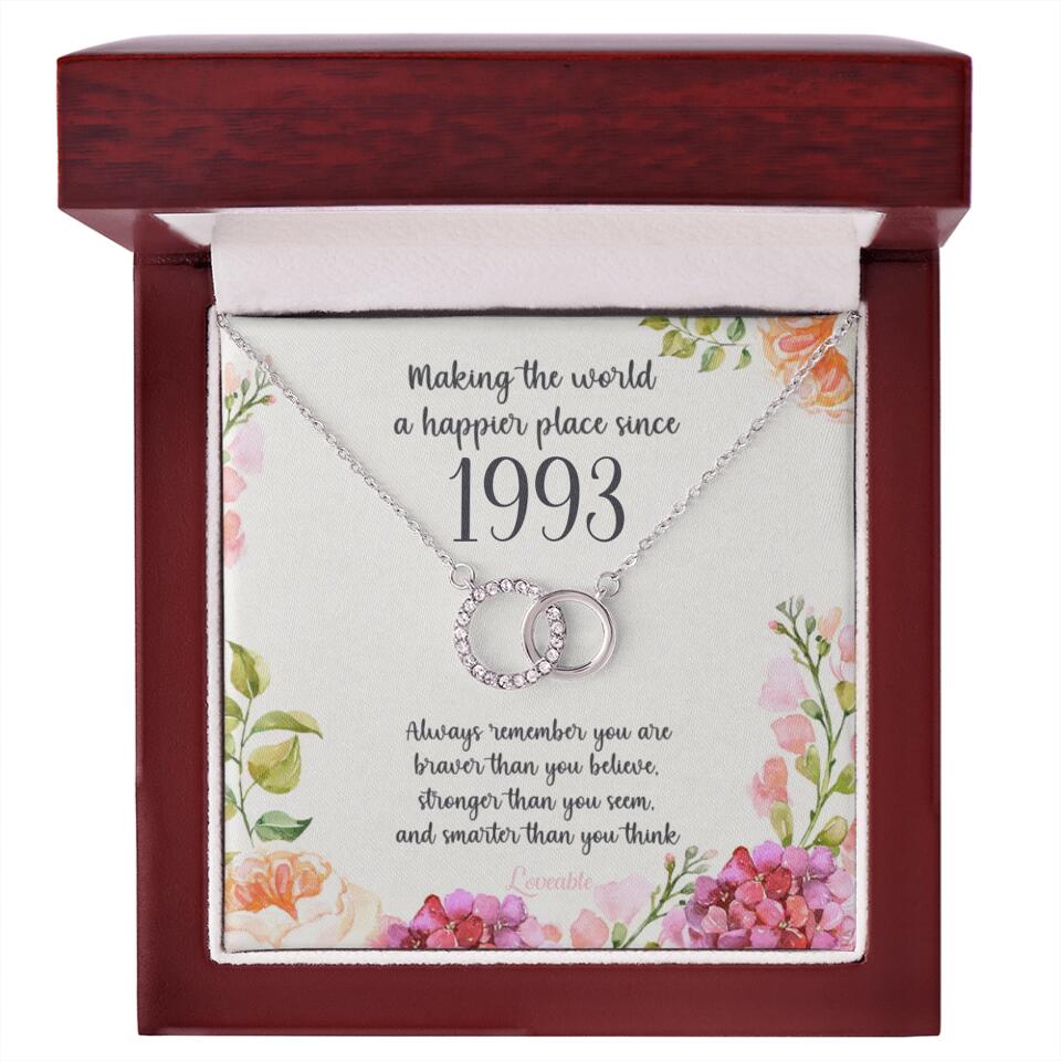 Making The World A Happier Place Personalized Necklace