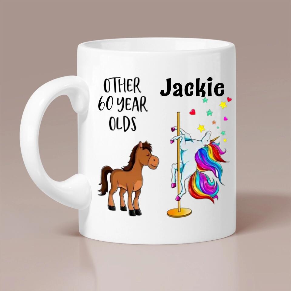 Other 60 Year Olds Sparkle Unicorn Personalized Mug
