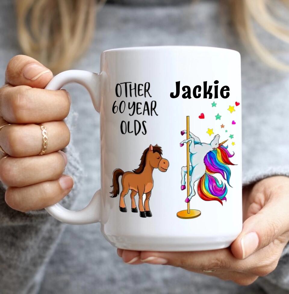 Other 60 Year Olds Sparkle Unicorn Personalized Mug
