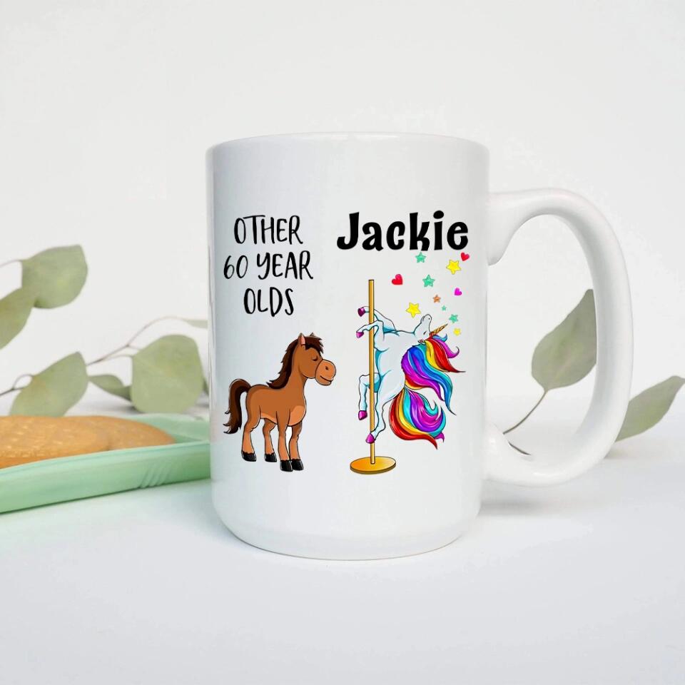 Other 60 Year Olds Sparkle Unicorn Personalized Mug