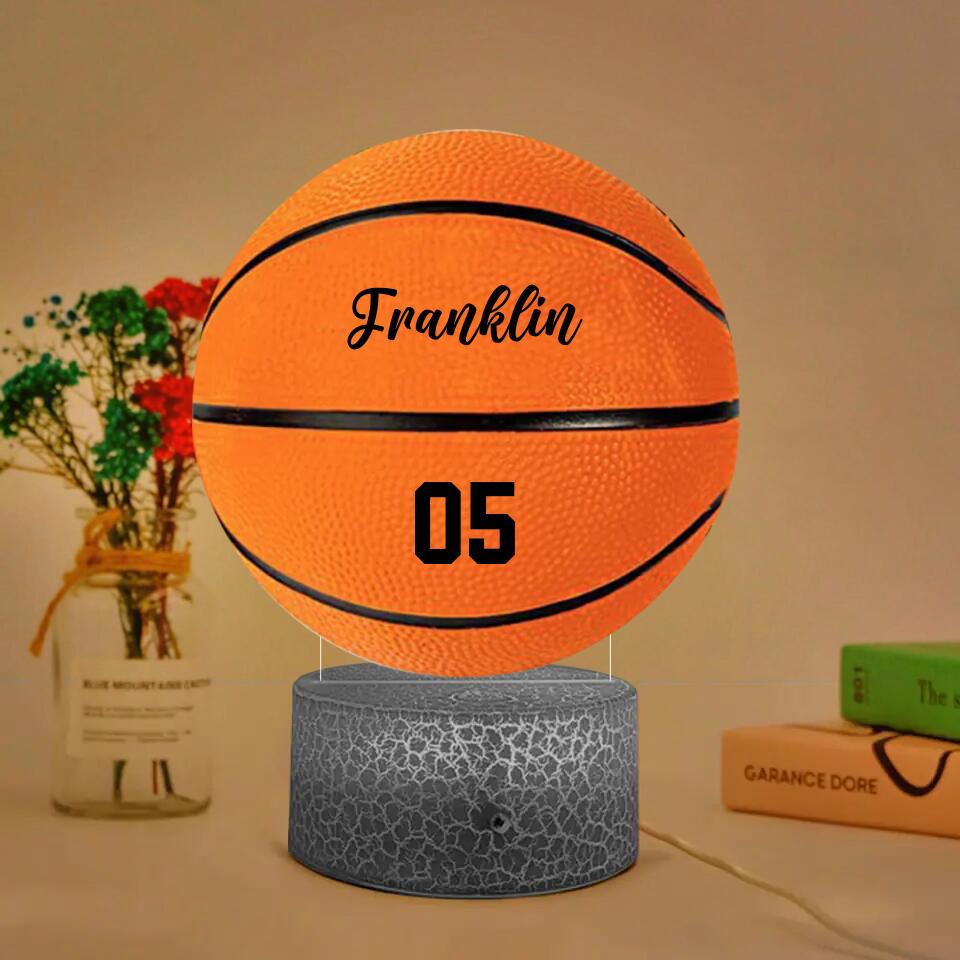 Basketball Led Light - Custom Name and Number - Basketball Gift